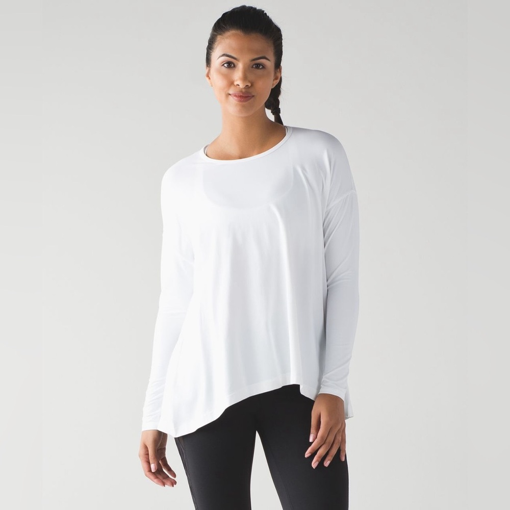 Lululemon City Bound Long Sleeve White 12